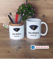 Özel Güvenlik Görevlisi Kalemlik, Kupa Bardak T Kişiye Özel Hediye (Model 4)