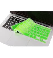 Laptop MacBook Air Pro Klavye Koruyucu 13inc 15-17inc Türkçe Baskı A1466 A1502 (Yeşil)