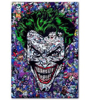 Cakapuzzle Joker Yüz Çizimi Çizgi Roman Puzzle Yapboz MDF (Ahşap) (255 Parça)