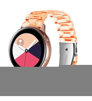 Huawei Watch 3 / 3 Pro Kordon 22mm Şeffaf Baklalı Kordon (Turuncu)