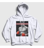 Presmono Unisex Beyaz Break ivan Drago Film Rocky Kapüşonlu Sweatshirt 249539tt (Beyaz)