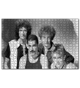 Cakapuzzle Queen Grup Üyeleri Siyah Beyaz  Puzzle Yapboz MDF (Ahşap) (255 Parça)