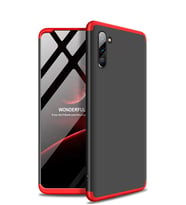 Microsonic Samsung Galaxy Note 10 Kılıf Double Dip 360 Protective (Kırmızı)