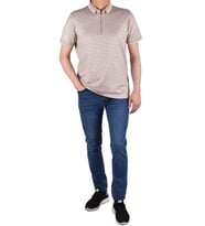 RYM-7620 FERMUARLI POLO YAKA TİŞÖRT (Bej)