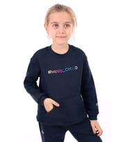 Toontoy Unisex Çocuk Baskılı Sweatshirt (Lacivert)