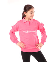 Toontoy Kız Çocuk Nakışlı Sweatshirt (Fuşya)