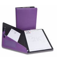 Kapaklı Sekreterlik A4 100 Yaprak Kapasiteli Rainbow Clip Board Vegan 24x32 cm (Lila)