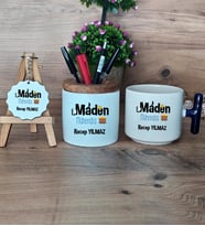Maden Mühendisi Hediye Sepeti Kupa Bardak T Kulplu, Kalemlik ve Anahtarlık Mühendisler Günü Hediyesi (Model 2)