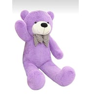 60 cm Papyonlu Peluş Ayıcık Hediyelik (Mor)