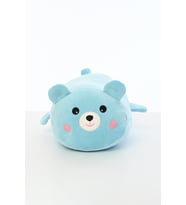 Figürlü Peluş Oyuncak Yastık Yumuşak Ve Sevimli 40 Cm Rulo Peluş Oyuncak (Mavi)