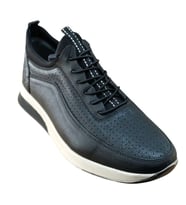 Castle Black 71111 Erkek Deri Casual Ayakkabı (Siyah)
