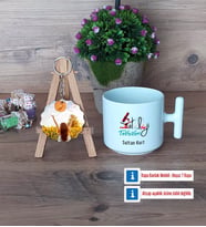 Patoloji Teknikeri Kupa Bardak Beyaz ve Fotoğraflı Ahşap Anahtarlık Hediye (Model 12)