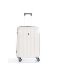 Mçs Polipropilen Valiz V305 65 CM (Beyaz-Gri)