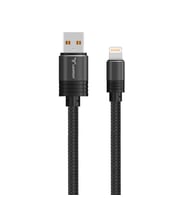 Lightning Hızlı Şarj ve Data Kablosu 1 mt Örgü Tip Kırılmaz Kablo (Gri)