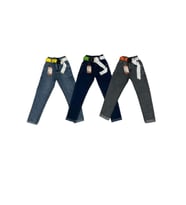 Miya 8109 Çocuk Kız Fosfor Kemeri Lastikli Kot Pantolon - Açık Mavi - ST00261-Açık Mavi-6 YAŞ (Lacivert)
