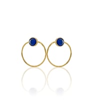 Kadir Jewellery 22 Ayar Altın Kaplama Kadın Halka Küpe -El İşçiliği Ve Hipoalerjenik Küpe (Parlement)