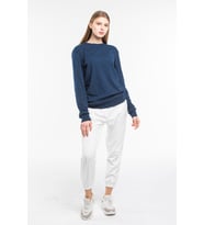 Süperlife Kadın Bisiklet Yaka Regular Fit Sweatshirt spr21k17 (Lacivert)