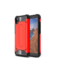 Xiaomi Redmi 7A Kılıf Crash Zırh Silikon Kılıf (Kırmızı)
