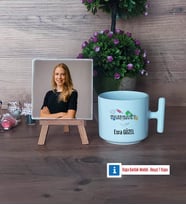 Bankacıya Hediye Fotoğraflı Dekoratif Taş, Kupa Bardak Beyaz Hediye (Model 12)