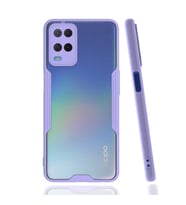 Oppo A54 4G Kılıf Zore Parfe Kenarları Pastel Renk Silikon Kılıf (Mor)