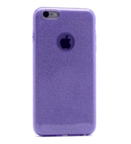 Uyumlu Model Apple iPhone 7 Plus Kılıf Simli Parlak Shining Kapak (Mor)