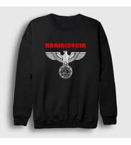 Presmono Unisex Beyaz Eagle Rammstein Sweatshirt 105212tt (Siyah)