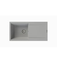 Cristalüx Granit Evye P-X1 Tezgah Altı Ve Tezgah Üstü Mutfak Evyesi 98x49,5cm (Gri)