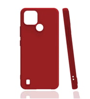 Kvy Realme C21 Biye Silikon Kılıf (Kırmızı)