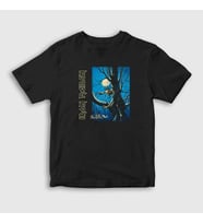Presmono Unisex Çocuk Beyaz Fear Of The Dark Iron Maiden T-Shirt 85912tt (Siyah)