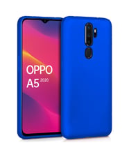 Microsonic Matte Silicone Oppo A5 2020 Kılıf (Mavi)