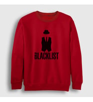 Presmono Unisex Beyaz Vest The Blacklist Sweatshirt 184111tt (Kırmızı)