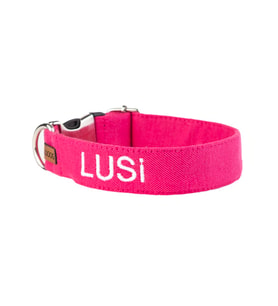 Kişiye Özel Köpek Boyun Tasması İsme Özel Köpek Tasması İsimli Köpek Tasması (Nakışlı) (Pembe)