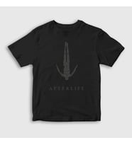 Presmono Unisex Çocuk Beyaz Logo Müzik Afterlife T-Shirt 498289tt (Siyah)
