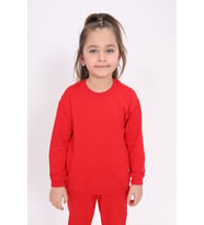 Toontoy Kız Çocuk Baskılı Sweatshirt (Kırmızı)