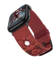 Apple Watch 10/11 42mm-38/40/41mm Kordon 3D Tasarımlı Marvels Karakterli Band 2/ (Mürdüm)