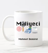 Maliyeci Kupa Bardağı (Beyaz)