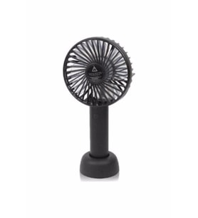 Şarjlı Fan Mini Taşınabilir El Ve Masa Üstü 3 Kademeli Standlı Vantilatör Fan (Siyah)