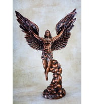 Narçiçeği Yunan Kahraman Icarus Altın-Bronz Heykel Biblo (Bronz)