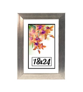 18X24 Fotoğraf Çerçevesi Modern Ofis Sanat Ev Home Ofis Dekoratif Çerçeveler Ev Oturma Odası Salon Dekorasyon Resim Çerçeveleri Diploma Belge Sertifika Çerçeveleri (Gümüş)