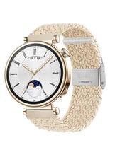 Sneezy Huawei Watch GT 4 41mm İle Uyumlu 18mm Metal Klips Solo Fiberlink Örgü Kordon (Desenli)