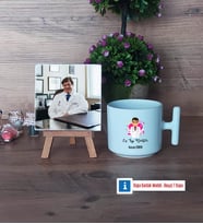 En İyi Doktor Fotoğraflı Dekoratif Taş, Kupa Bardak Beyaz Hediye (Model 12)