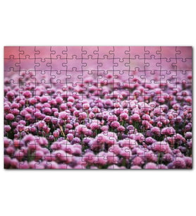 Cakapuzzle Mor Renkli Tomurcuk Çiçekler Puzzle Yapboz MDF (Ahşap) (1000 Parça)