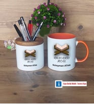 Kuran Kursu Hocası Kalemlik, Kupa Bardak T Kişiye Özel Hediye (Model 13)