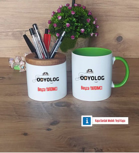 Odyolog Kalemlik, Kupa Bardak T Kişiye Özel Hediye (Model 14)
