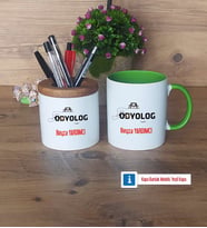 Odyolog Kalemlik, Kupa Bardak T Kişiye Özel Hediye (Model 14)