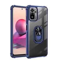 Xiaomi Redmi Note 10 Kılıf Mola Kenar Köşe Yüzük Kısımları Renkli (Lacivert)