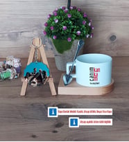 Arkadaşa Hediye Kupa Bardak Beyaz ve Fotoğraflı Ahşap Anahtarlık Hediye (Model 8)