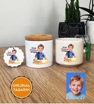 Kişiye Özel Karikatürlü Erkek Çocuğa Hediye Hediye Seti T Kupa, Kalemlik, Anahtarlık Erkek Çocuk Hediyeleri (Yeşil)