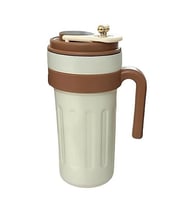 650ml Paslanmaz Çelik Akıllı Sıcaklık Göstergesi Termos (Beyaz)