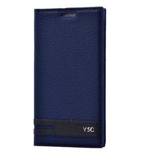 Huawei Y5C Honor Bee Kılıf Elite Kapaklı Kılıf (Lacivert)